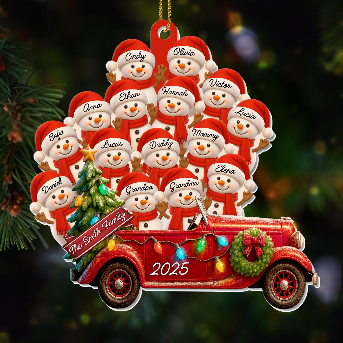 To The Family, Santa Hats And Vintage Car