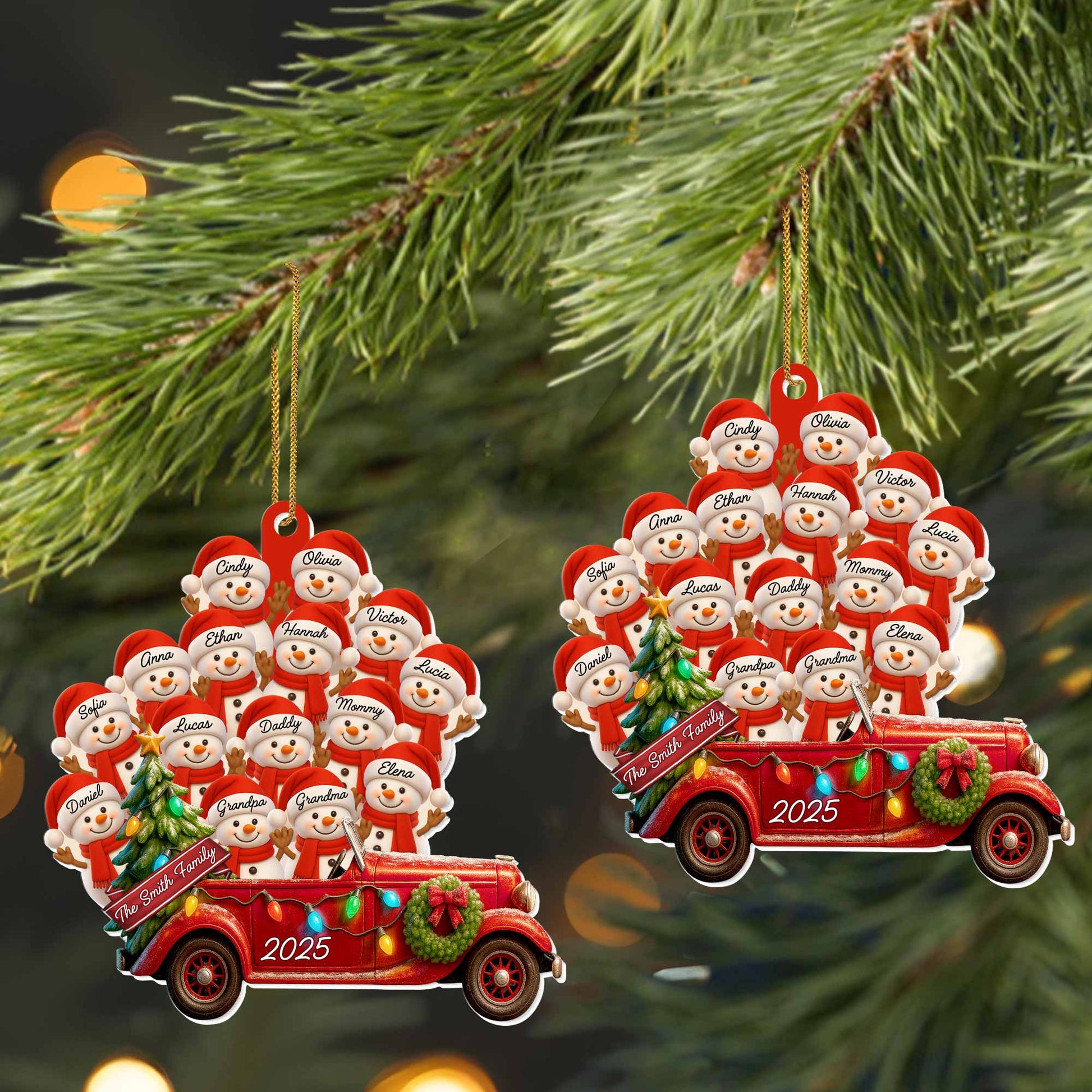 To The Family, Santa Hats And Vintage Car