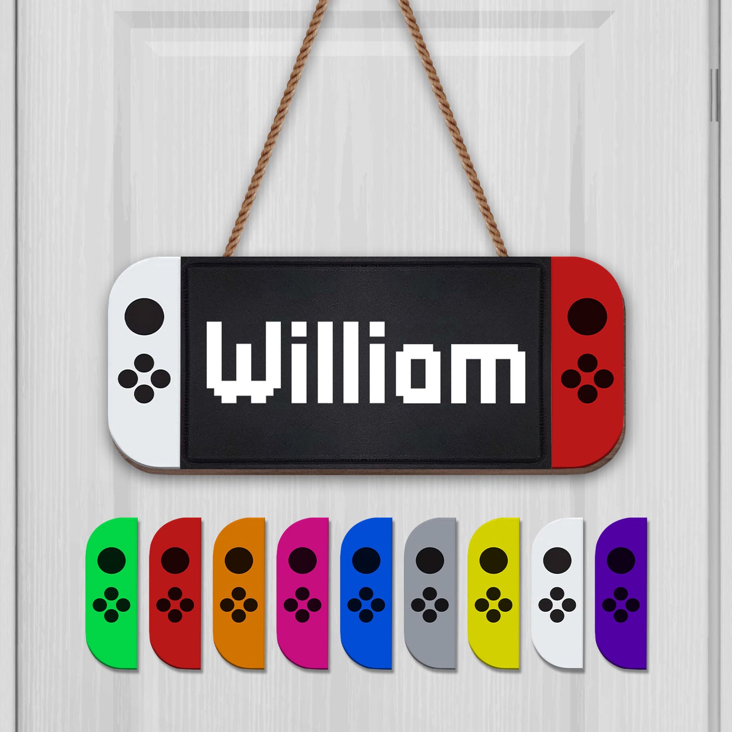 Personalized Gaming Controller Wood Sign - Personalized Custom Shaped Wood Sign - FAM441_WSIGN
