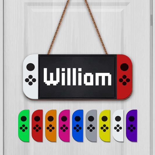 Personalized Gaming Controller Wood Sign - Personalized Custom Shaped Wood Sign - FAM441_WSIGN