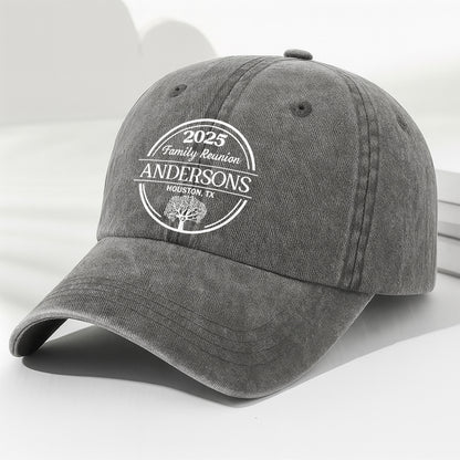 Family Reunion Customizable Family Tree Cap