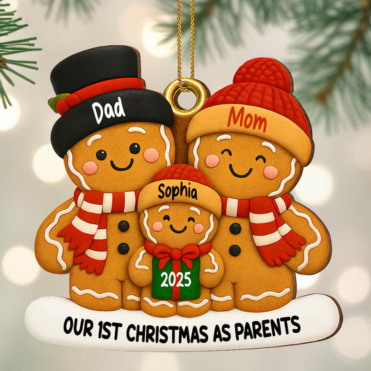 Our 1st Christmas As Parents Gingerbread Family