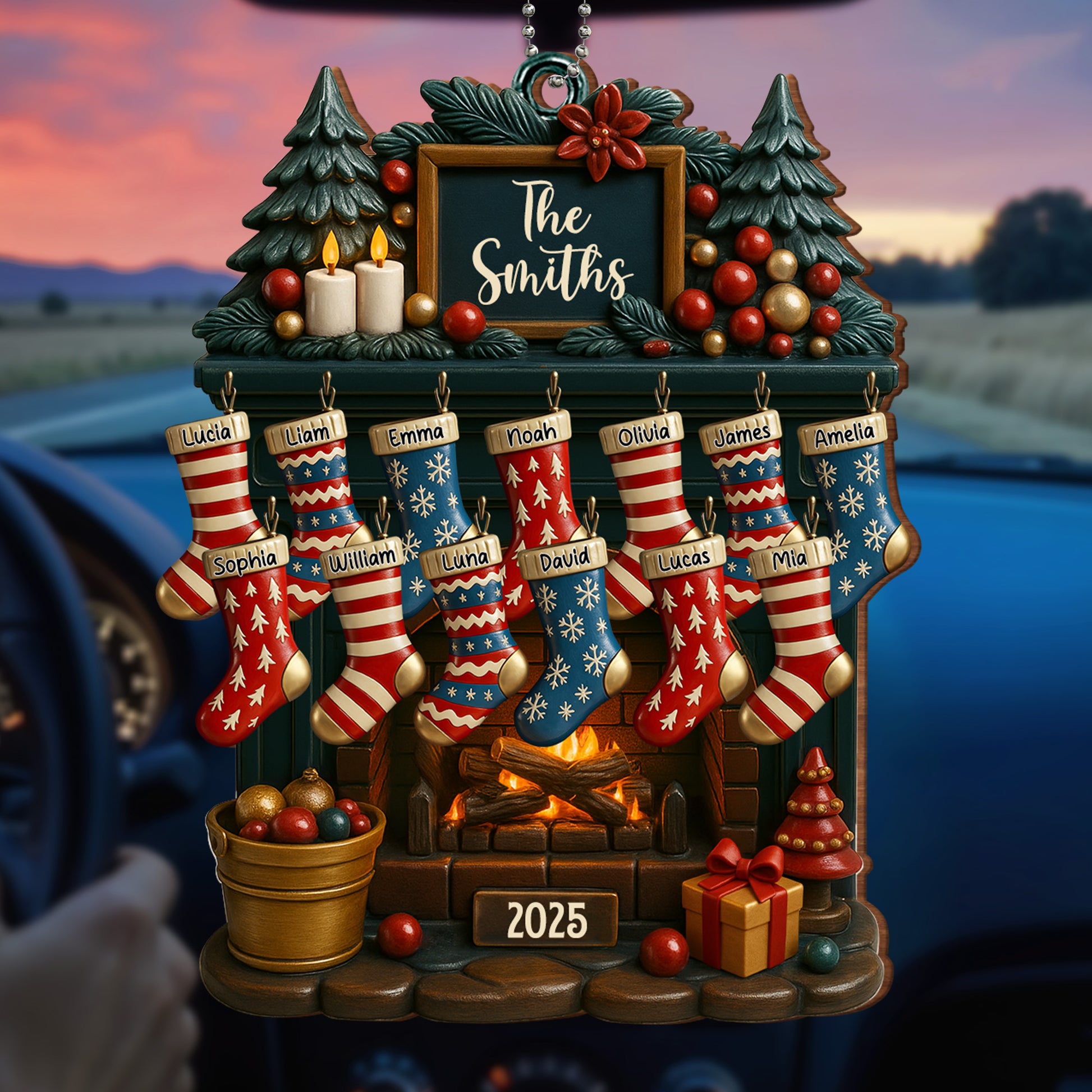 Cherish Your Family Traditions With Christmas Stockings And Fireplace