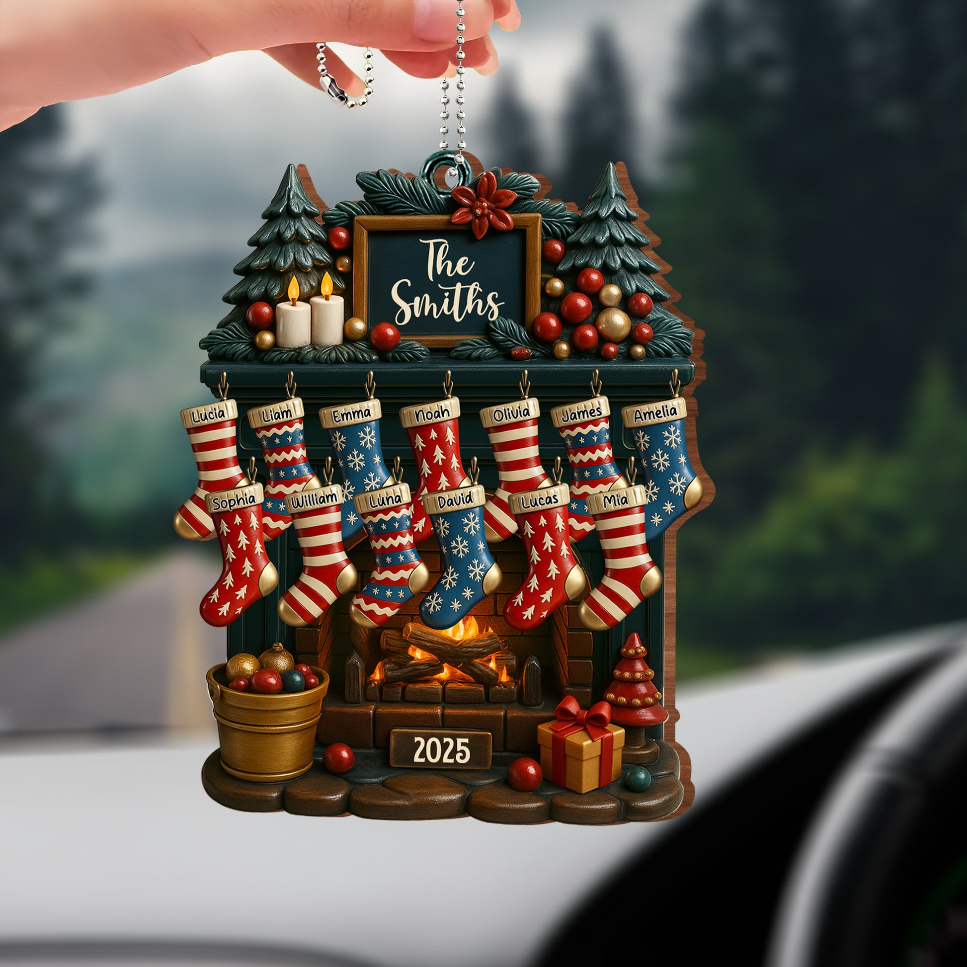 Cherish Your Family Traditions With Christmas Stockings And Fireplace