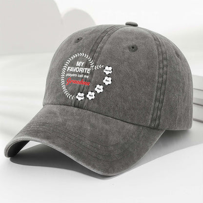 My Favorite Players Call Me Grandma Baseball Cap