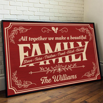 All Together We Make A Beautiful Family, Floral Design