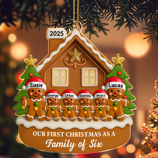 Our First Christmas As A Family Of Six, Gingerbread House