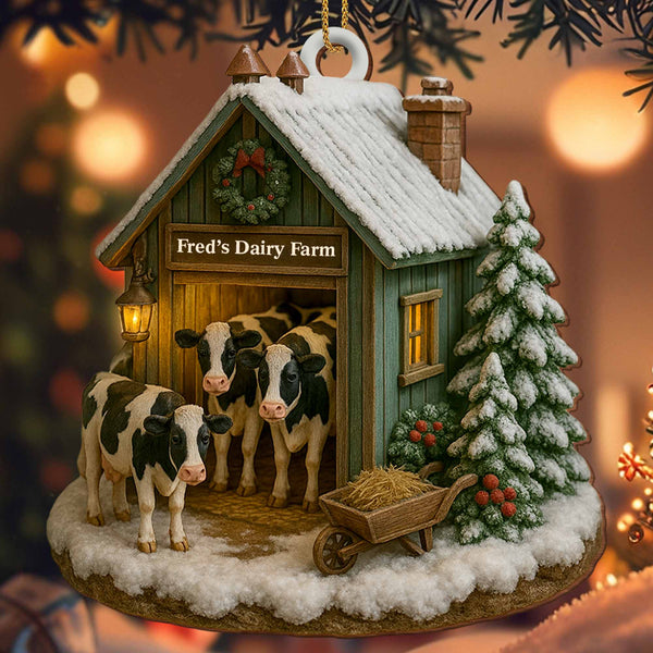 Cozy Winter Scene At Fred's Dairy Farm