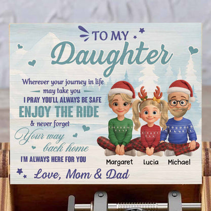 To My Daughter, Enjoy The Ride, Family, Santa Hats