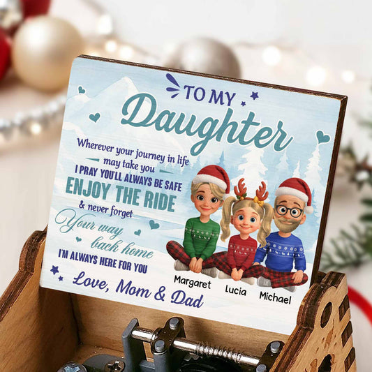 To My Daughter, Enjoy The Ride, Family, Santa Hats