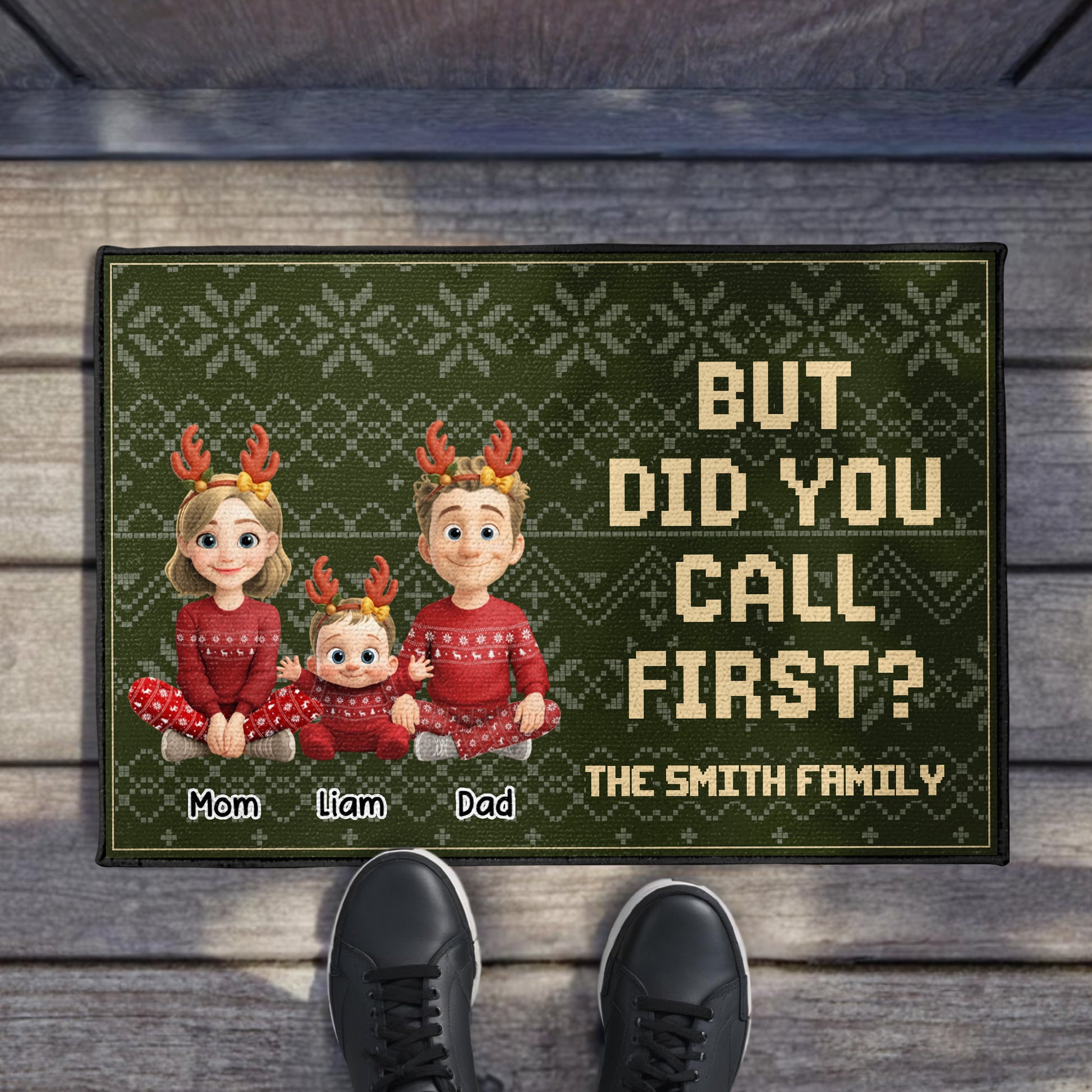 But Did You Call First With Family In Christmas Sweaters