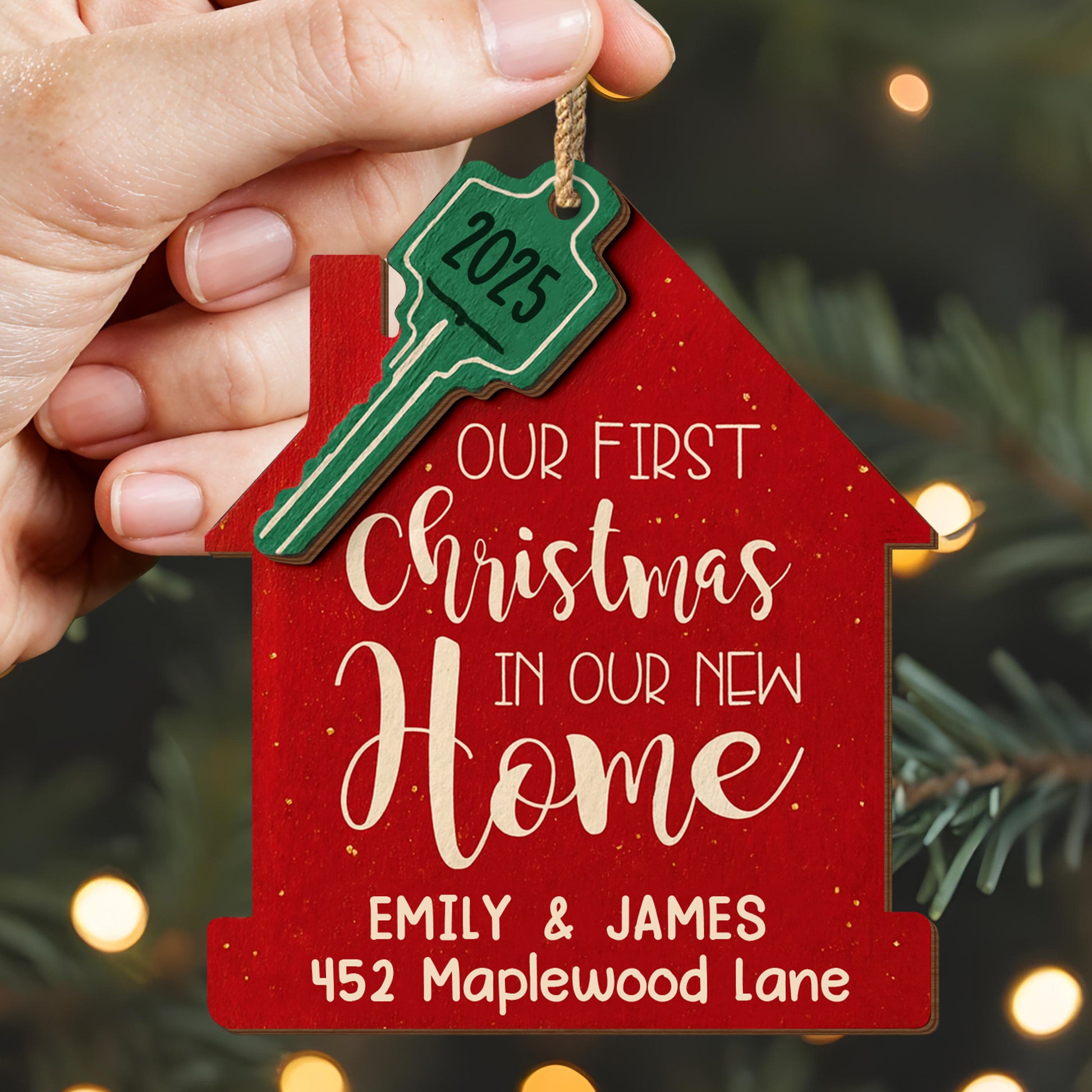 Our First Christmas New Home And Key