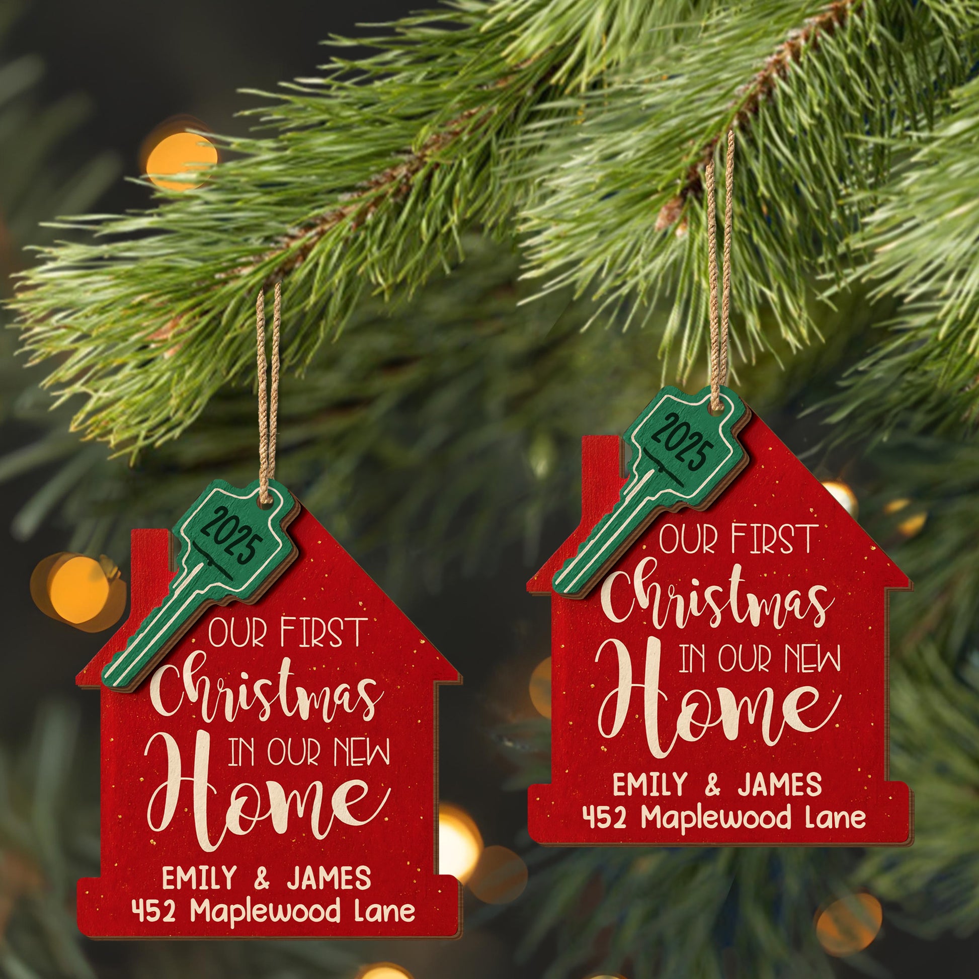 Our First Christmas New Home And Key