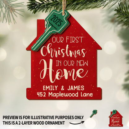 Our First Christmas New Home And Key