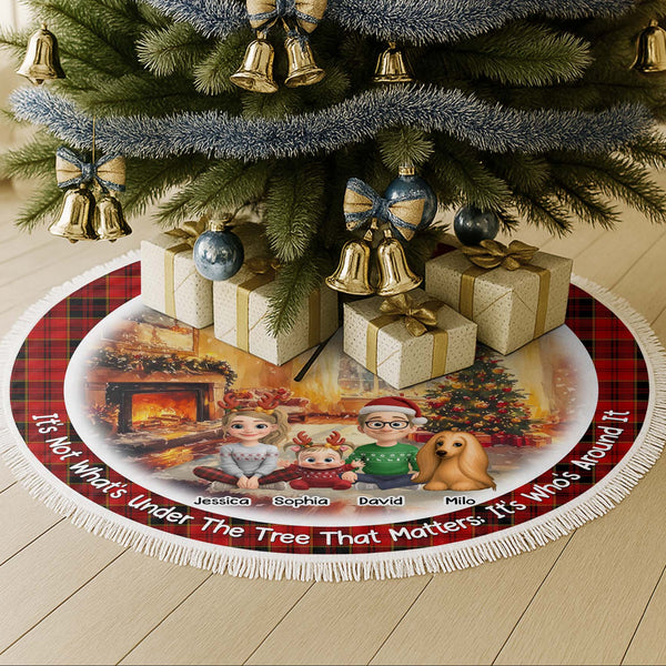 It's Who's Around The Tree That Matters, Christmas Family and Dog