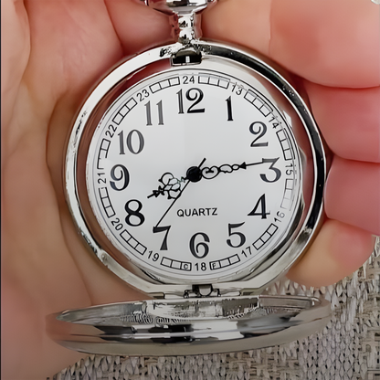 I Would Choose You To Be My Brother Handshake Design - Personalized Silver Plated Pocket Watch - FAM633_SWATCH