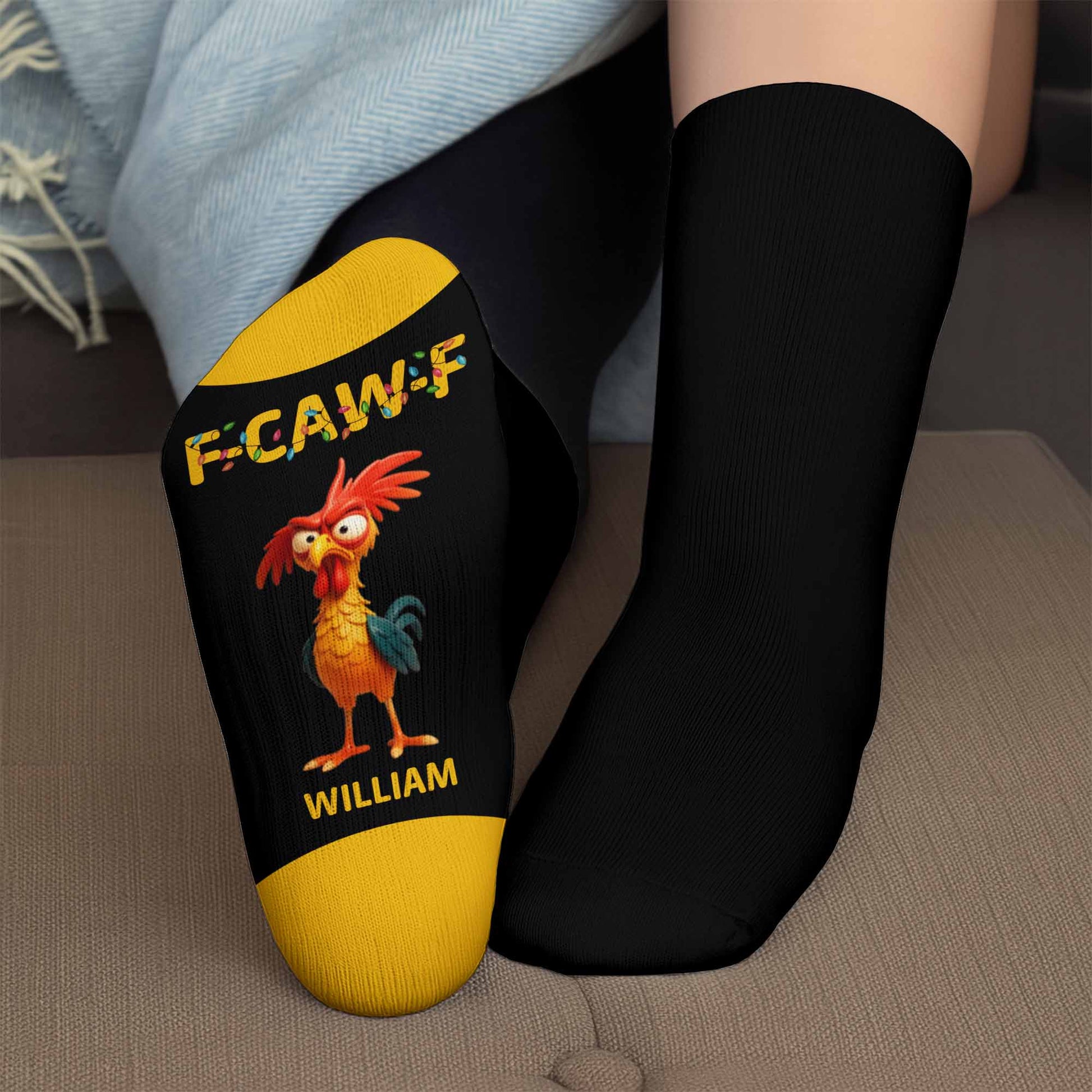 FCAWF Cartoon Chicken Socks