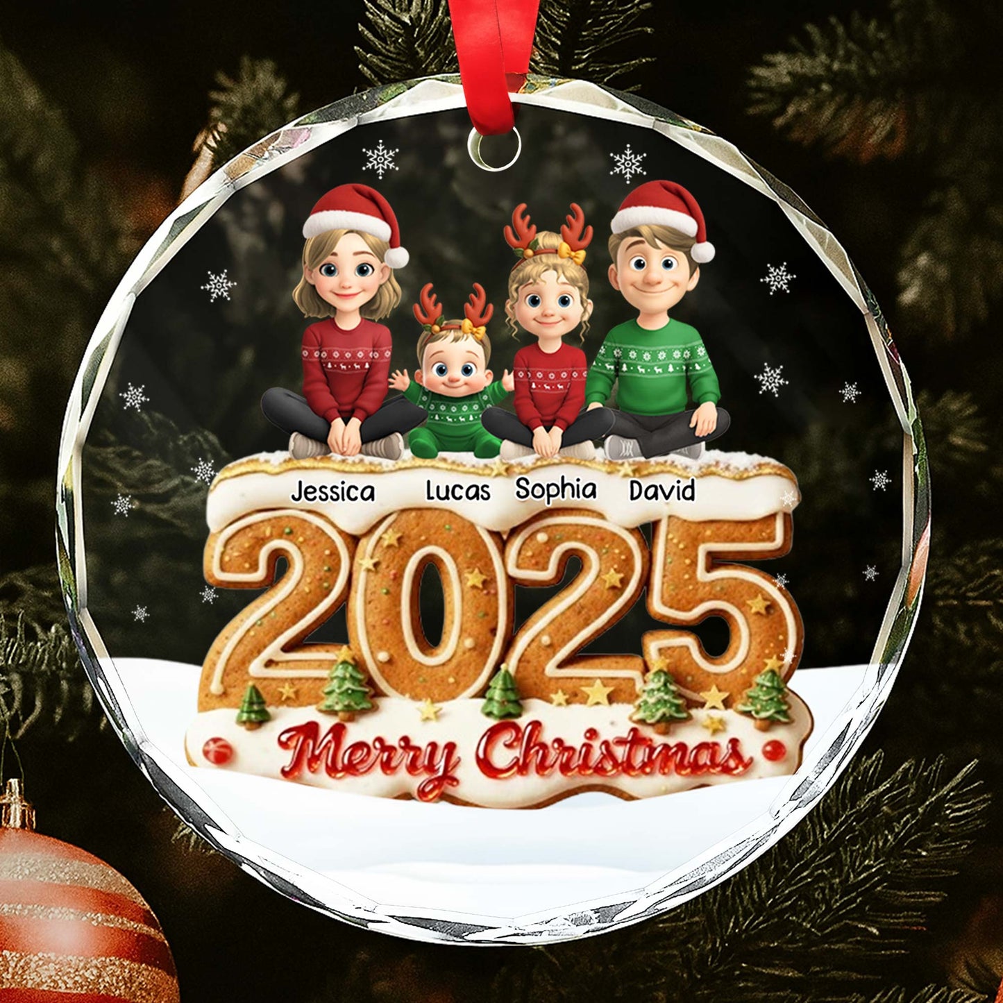 Merry Christmas With Festive Characters