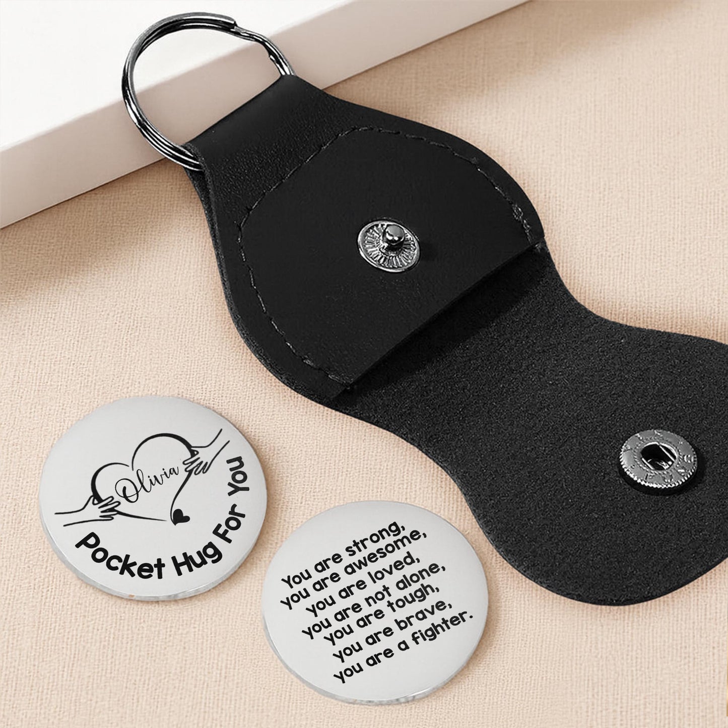 Pocket Hug For You, Heart and Hands Design