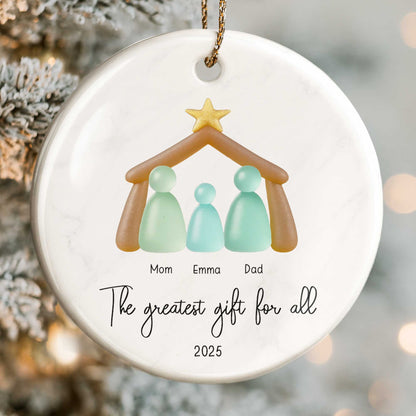 The Greatest Gift For All With Family Figures And Star
