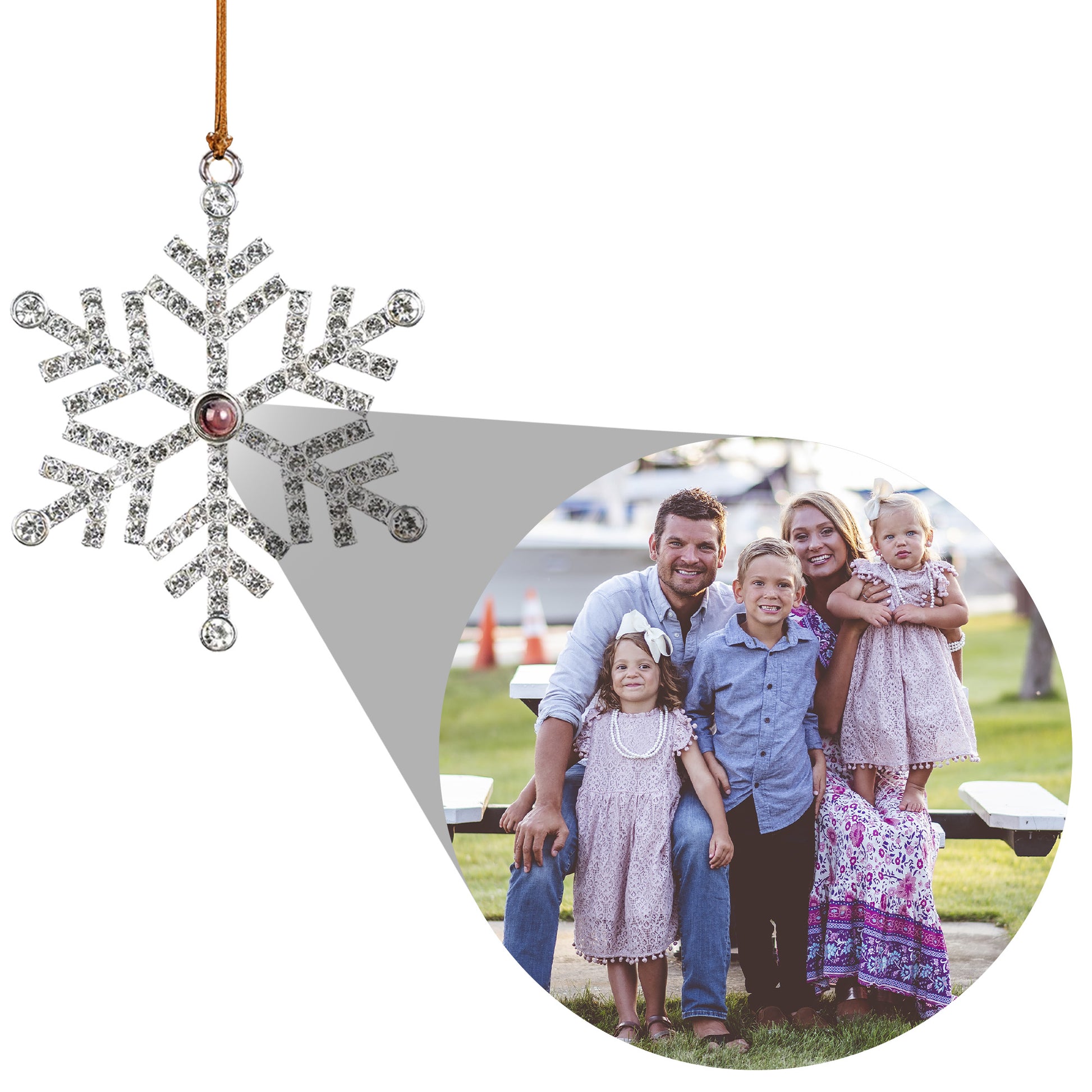 Create A Memorable Holiday Snowflake With Family Photo