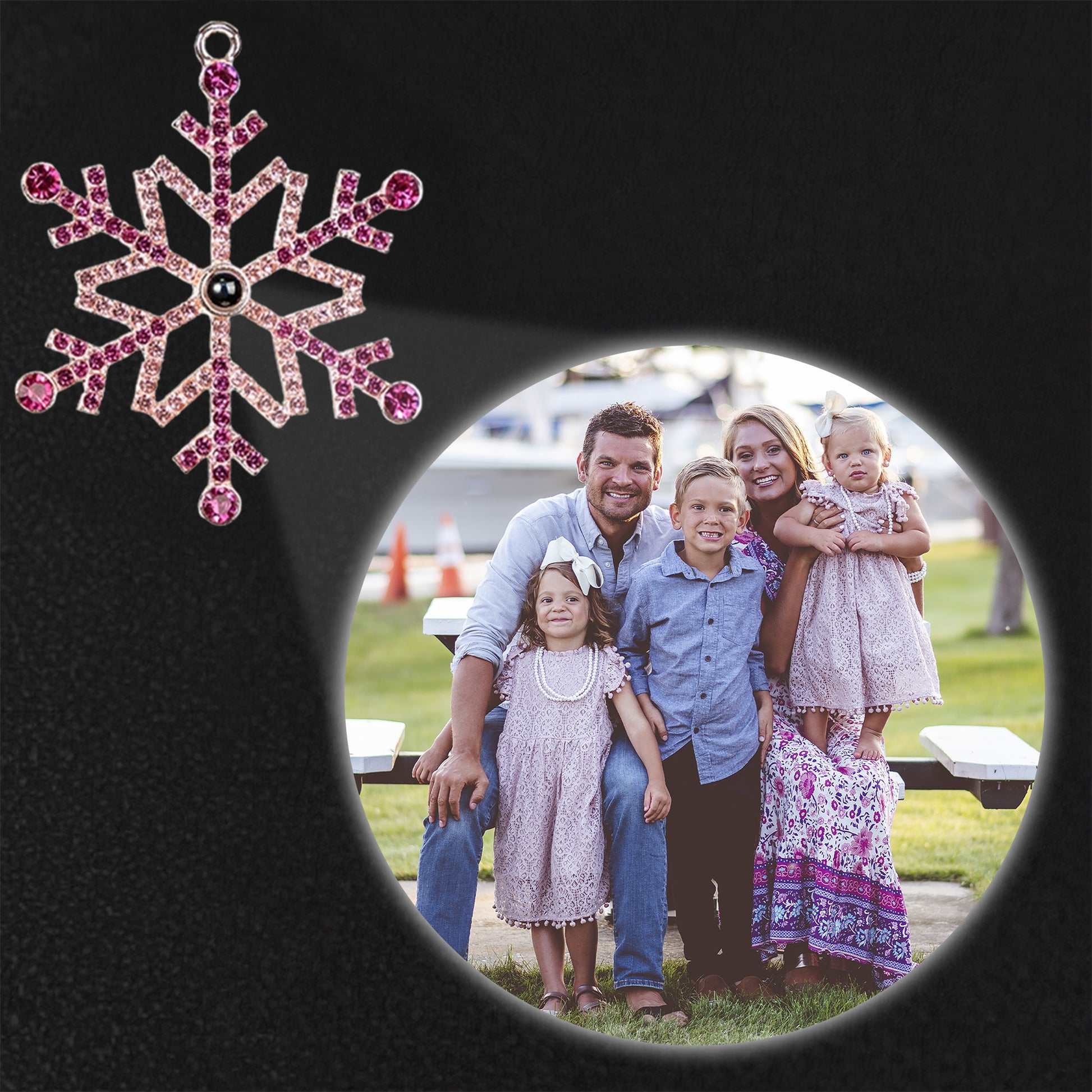 Create A Memorable Holiday Snowflake With Family Photo