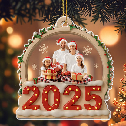 Cherished Family Moment With Holiday Photo And Christmas Theme