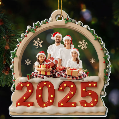 Cherished Family Moment With Holiday Photo And Christmas Theme