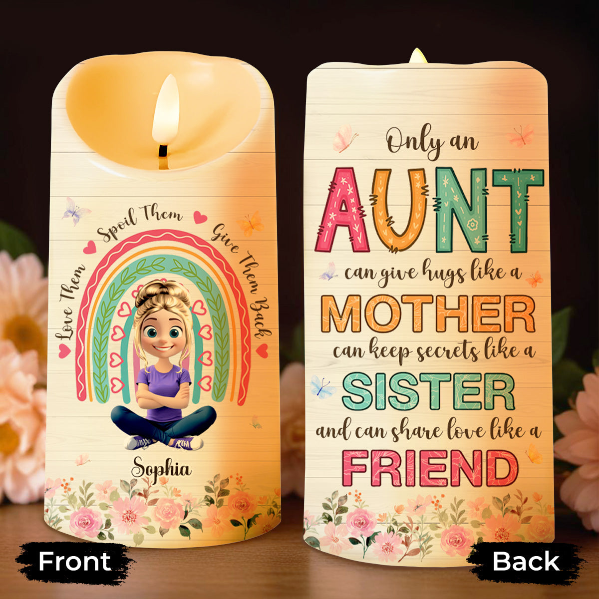 Only An Aunt Can Give Hugs Like A Mother And Share Love