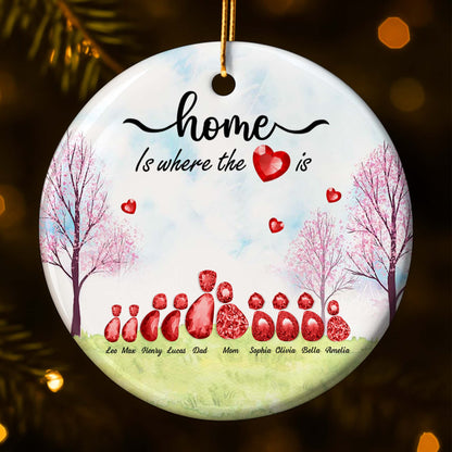 Home Is Where The Heart Is With Trees And Hearts