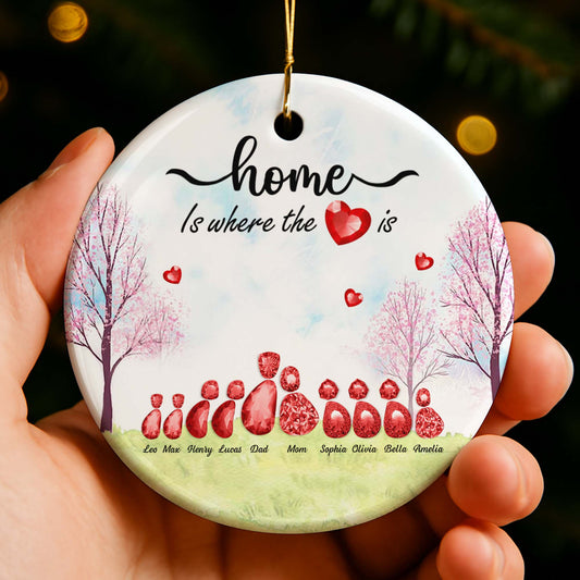 Home Is Where The Heart Is With Trees And Hearts