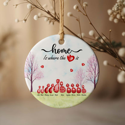 Home Is Where The Heart Is With Trees And Hearts