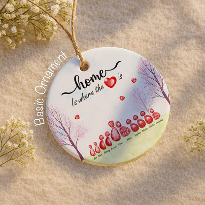 Home Is Where The Heart Is With Trees And Hearts