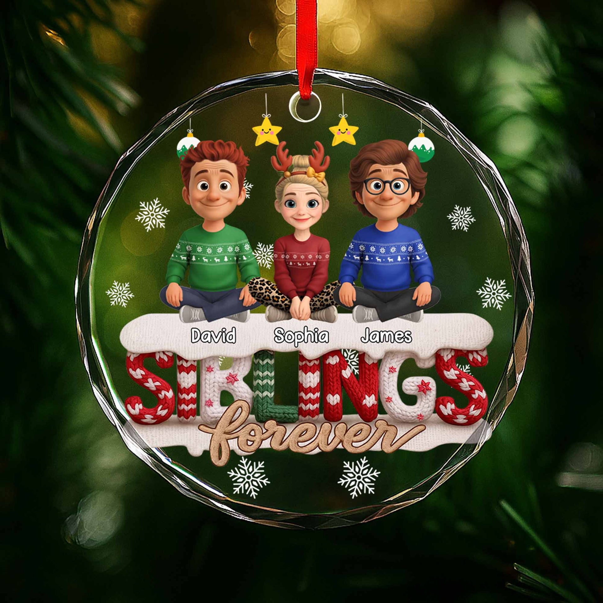 Siblings Forever, Christmas Sweater Design