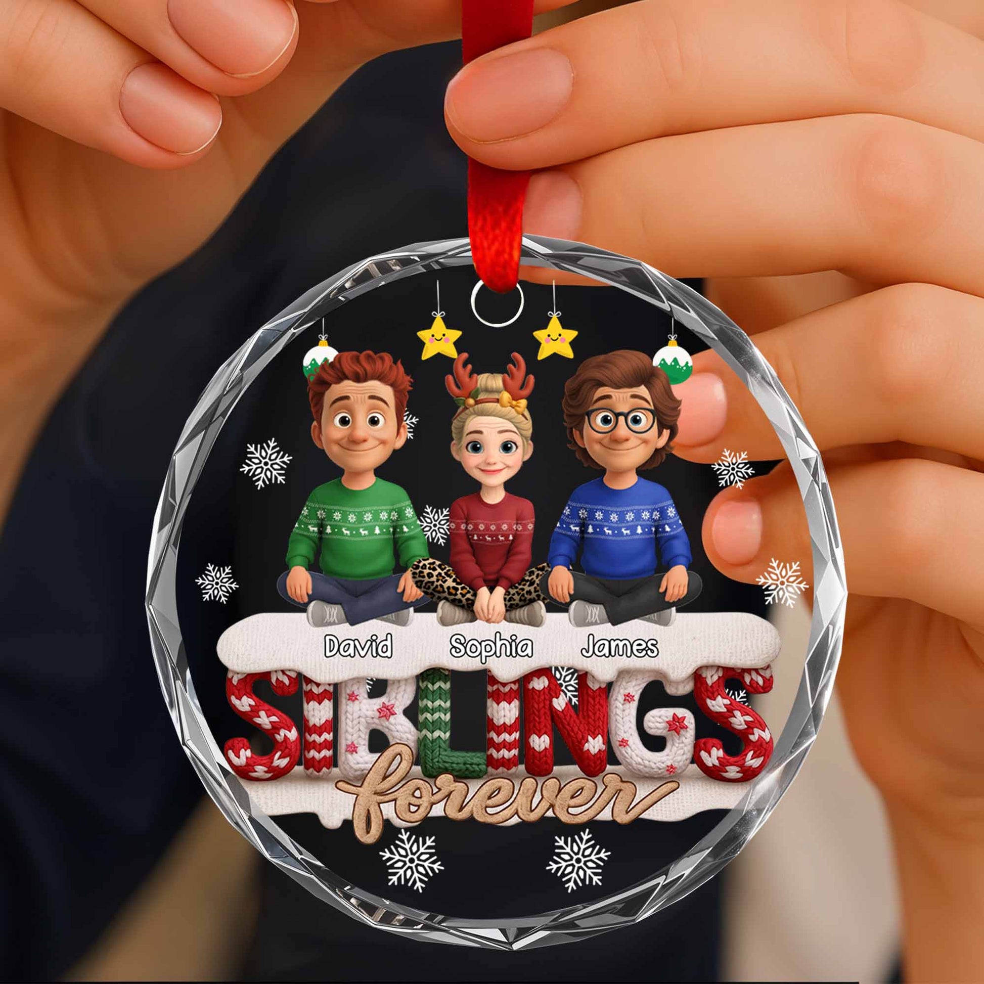 Siblings Forever, Christmas Sweater Design