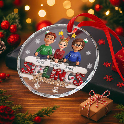 Siblings Forever, Christmas Sweater Design