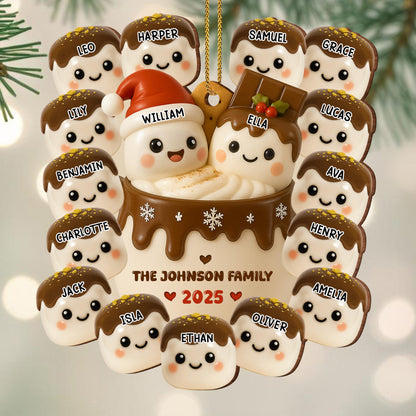 Family Christmas Hot Cocoa Mug With Santa Hat