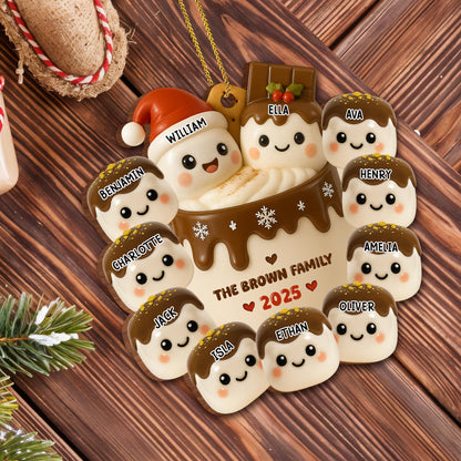 Family Christmas Hot Cocoa Mug With Santa Hat