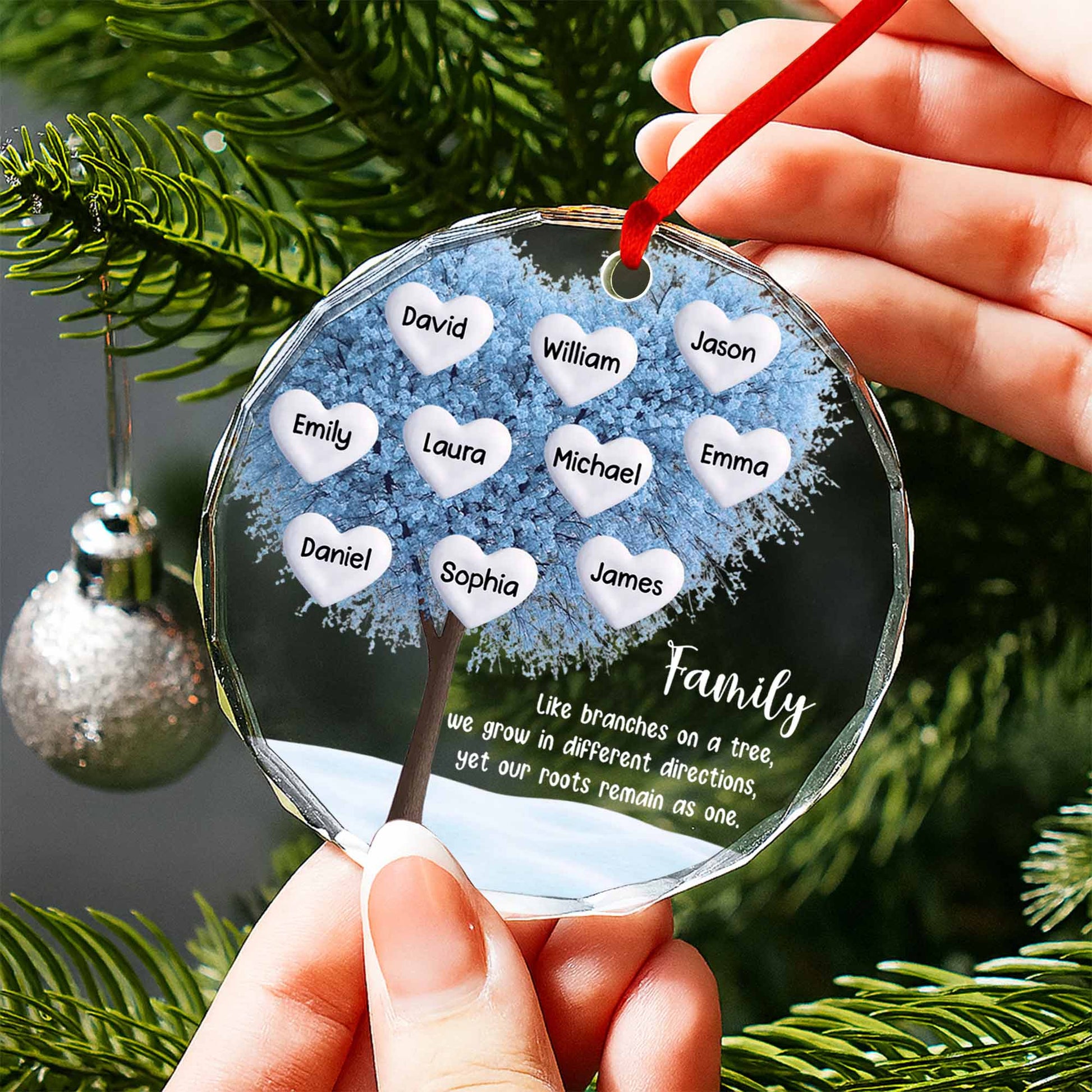 Like Branches On A Tree, Family Tree With Hearts