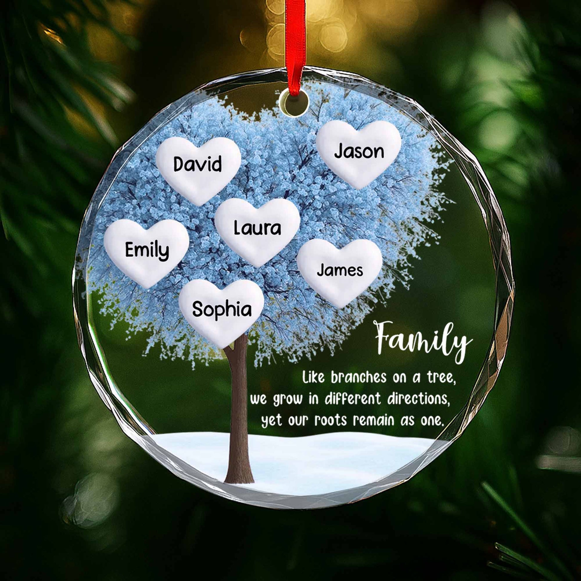 Like Branches On A Tree, Family Tree With Hearts