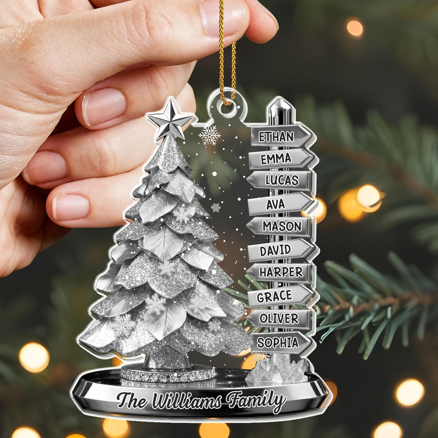The [Family Name] Family Christmas Tree Ornament