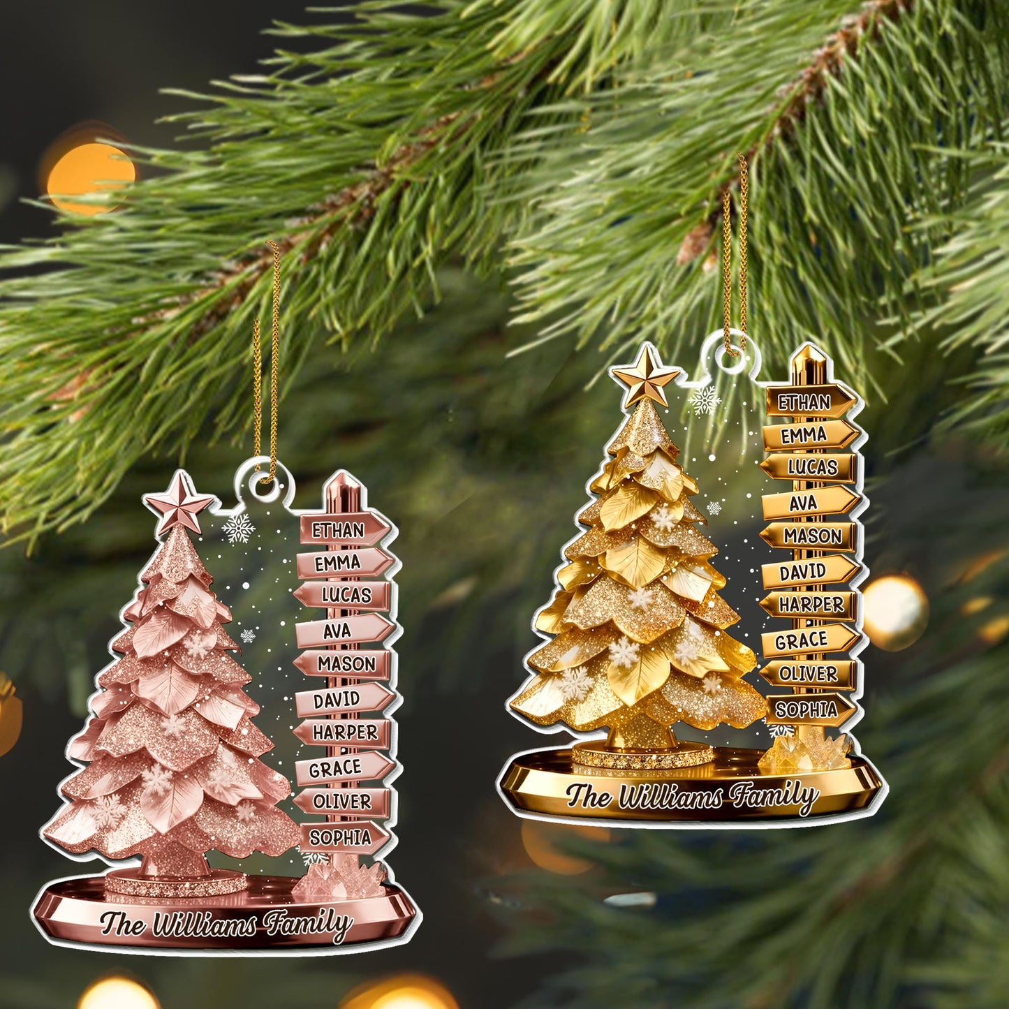 The [Family Name] Family Christmas Tree Ornament