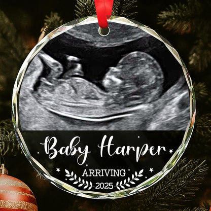 Arriving, Ultrasound And Laurel Leaves Ornament
