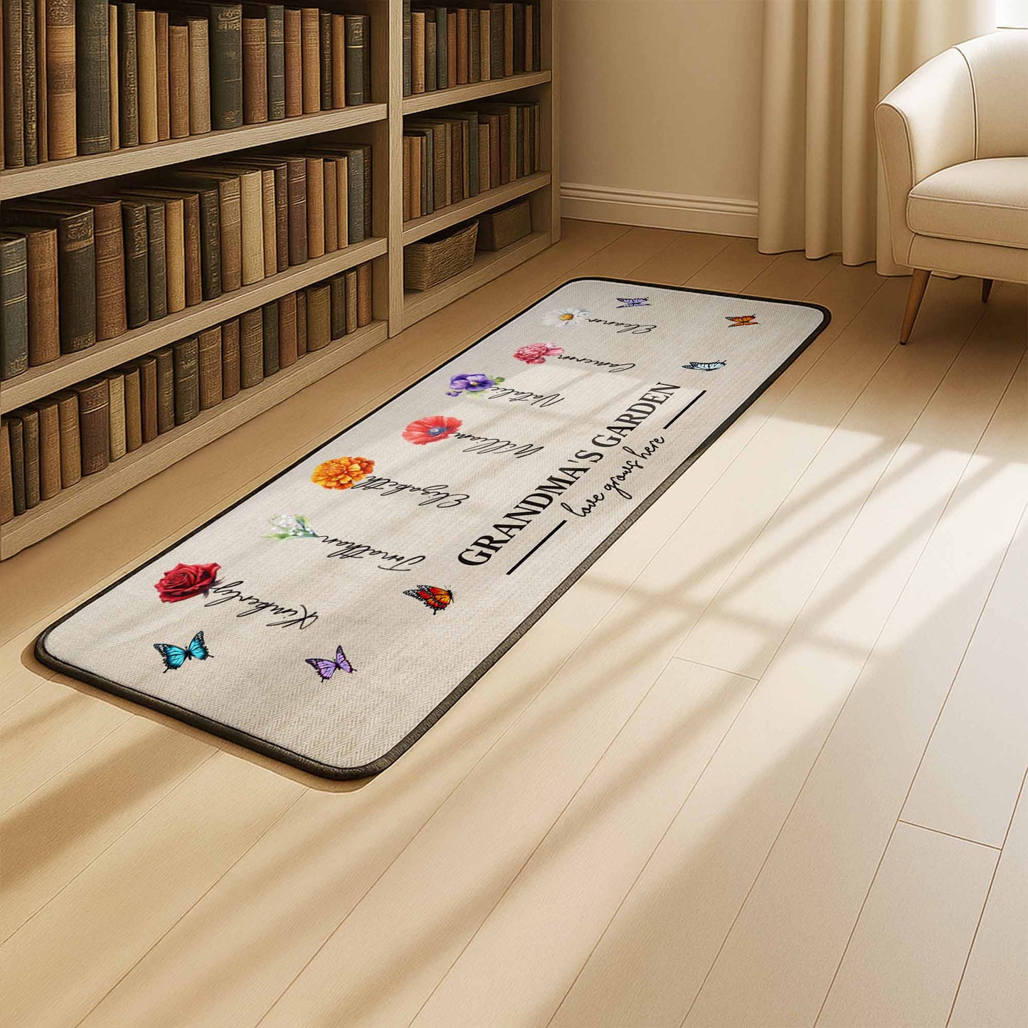 Grandma's Garden Love Grows Here With Flowers And Butterflies