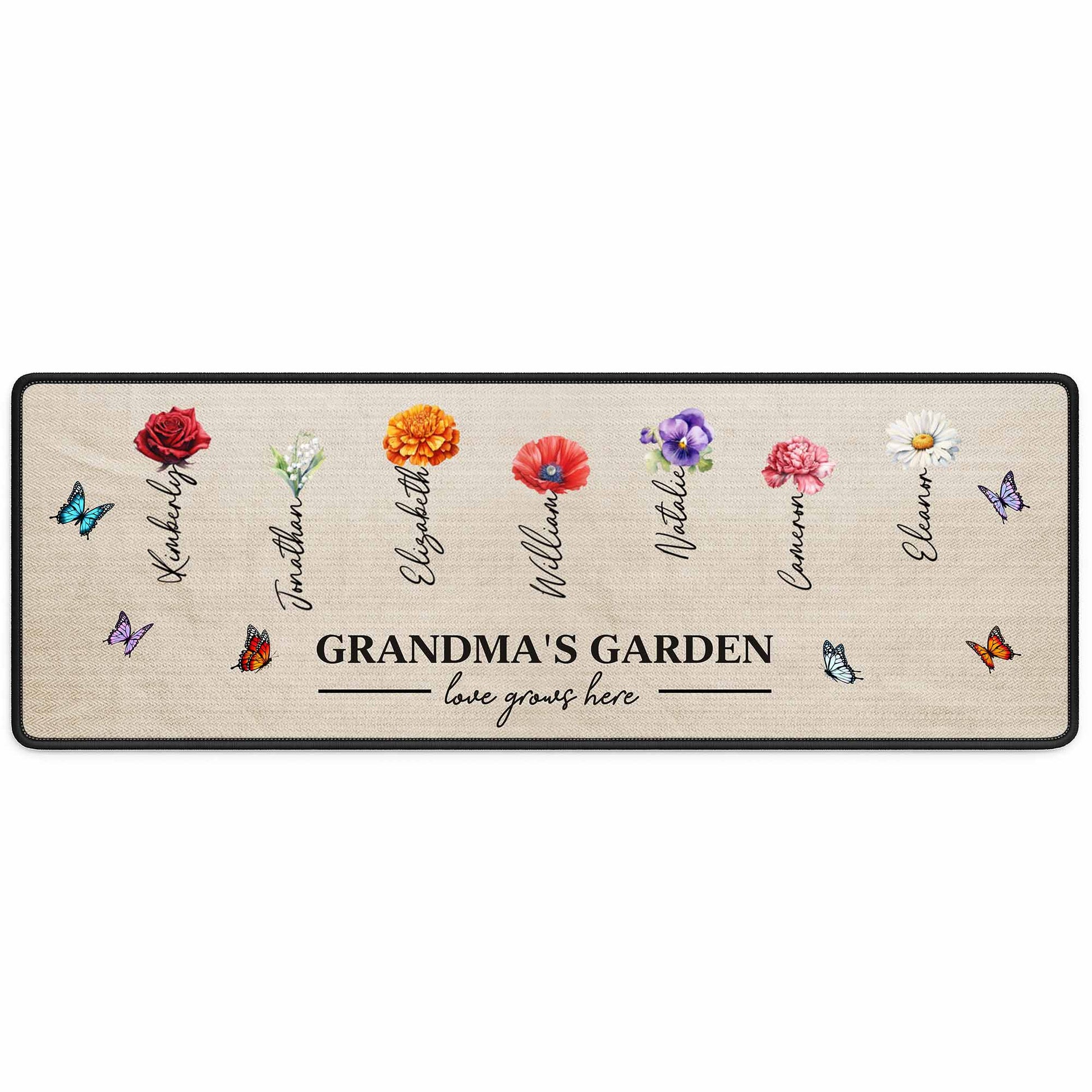 Grandma's Garden Love Grows Here With Flowers And Butterflies