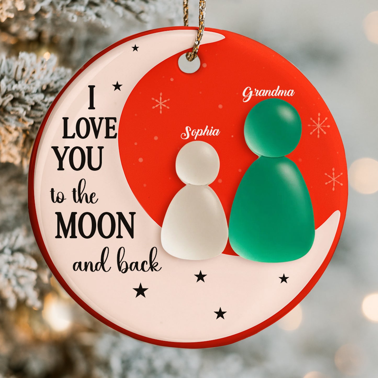 I Love You To The Moon And Back With Moon And Stars