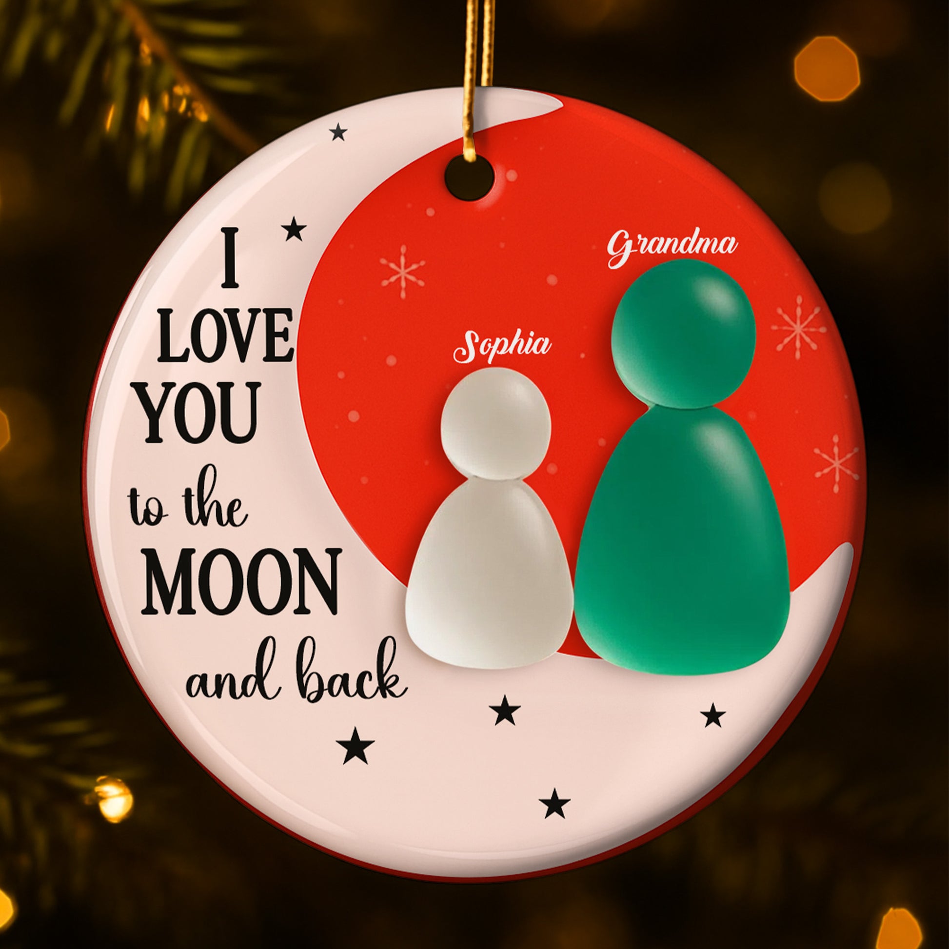 I Love You To The Moon And Back With Moon And Stars