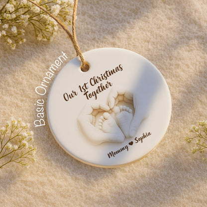 Our 1st Christmas Together Handprints And Baby Feet