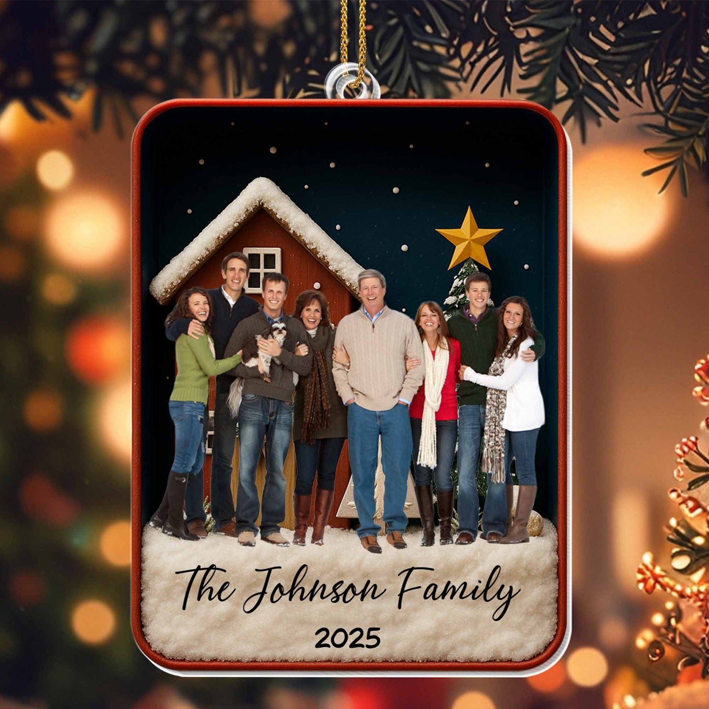 Celebrate Your Family’s Cherished Moments, House And Star Design