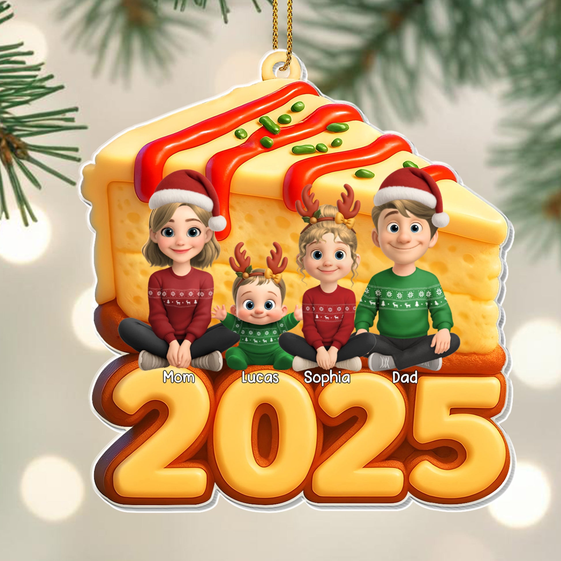 Celebrate A Special Family Christmas, Family On Cookie